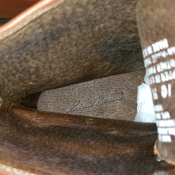 Eddie Bauer NEW Lug Sole Lace Up Leather Boot Women's 10 Burgundy USA 🎉HPx2🎉 - Picture 15 of 16